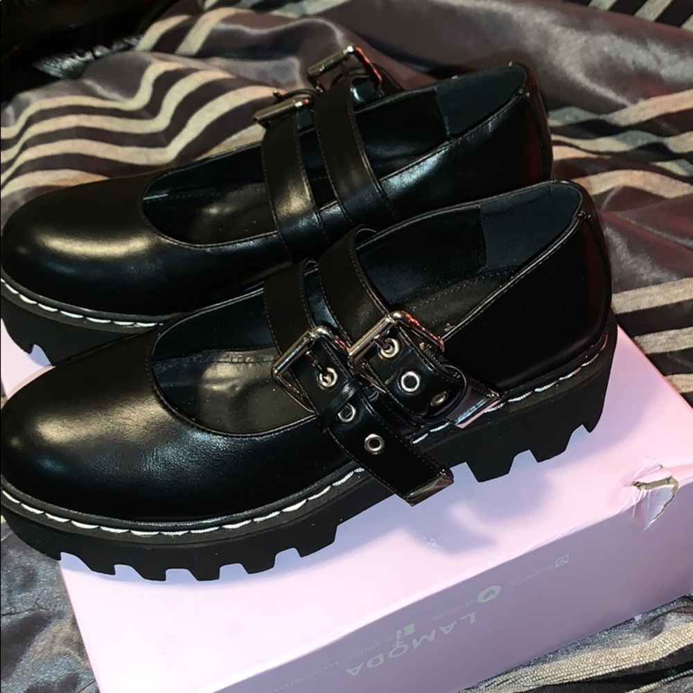 BRAND NEW Dollskill Black Platform Mary Janes!